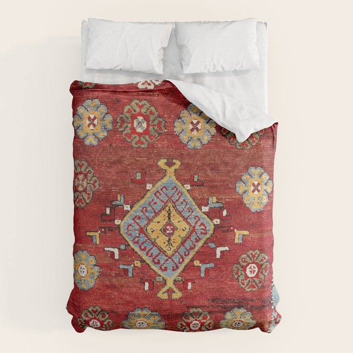 Çal Yatak 19th Century Southwest Anatolian Rug Duvet Cover Gallery Image 6