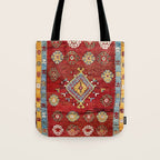 Çal Yatak 19th Century Southwest Anatolian Rug Tote Bag Gallery Image 1