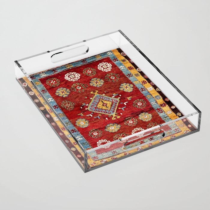 Çal Yatak 19th Century Southwest Anatolian Rug Acrylic Tray Gallery Image 1
