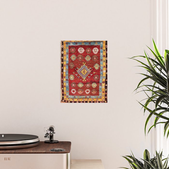 Çal Yatak 19th Century Southwest Anatolian Rug Poster Gallery Image 2
