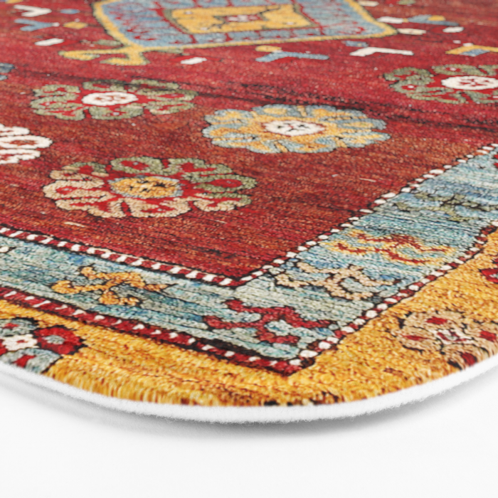 Çal Yatak 19th Century Southwest Anatolian Rug Bath Mat Gallery Image 3