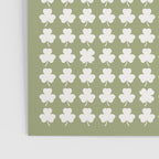 Clovers XXVIII Natural Green Botanical Pattern Poster Gallery Image 3