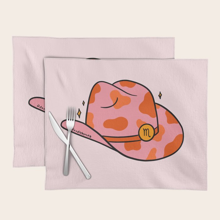 Scorpio Cowboy Hat Placemat Gallery Image 1