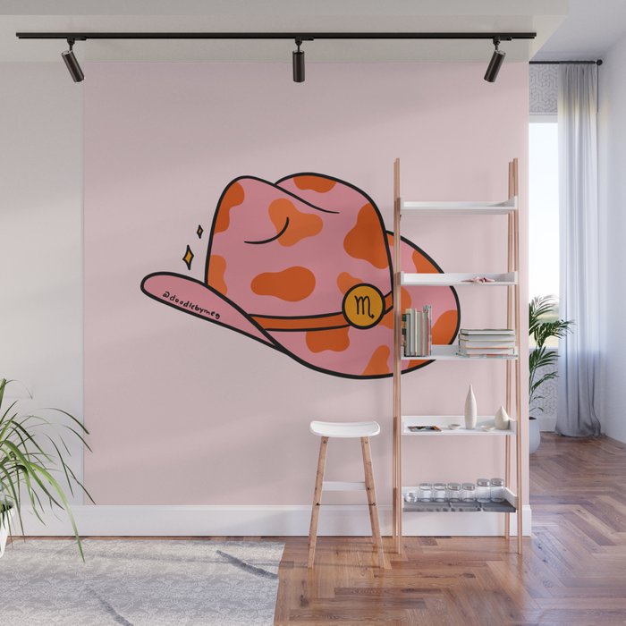 Scorpio Cowboy Hat Wall Mural Gallery Image 1