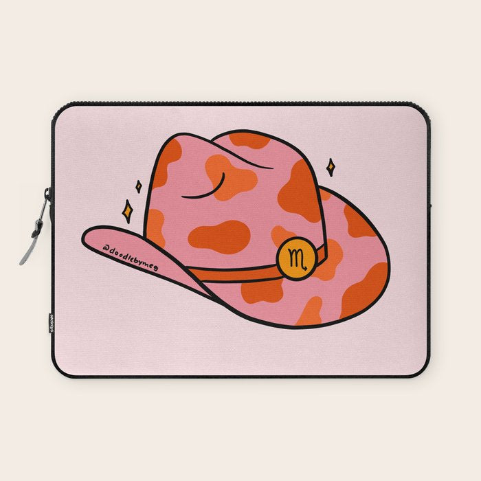 Scorpio Cowboy Hat Laptop Sleeve Gallery Image 1