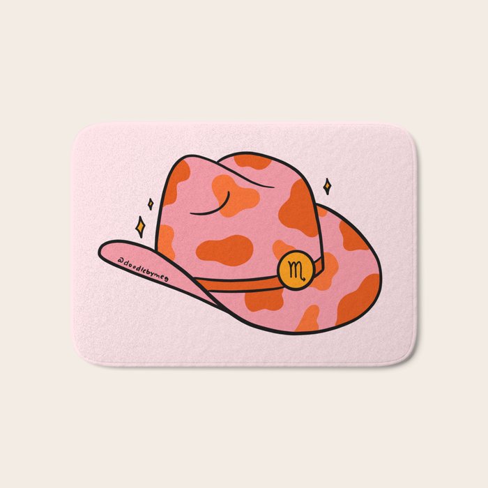Scorpio Cowboy Hat Bath Mat Gallery Image 1