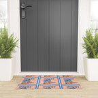 Howdy Cowgirl - Blue & Peach Welcome Mat Gallery Image 3