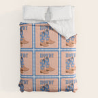 Howdy Cowgirl - Blue & Peach Comforter Gallery Image 6