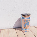 Howdy Cowgirl - Blue & Peach Travel Mug Gallery Image 4