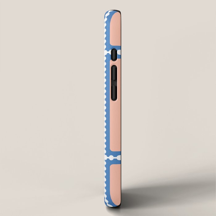 Howdy Cowgirl - Blue & Peach iPhone Case Gallery Image 2