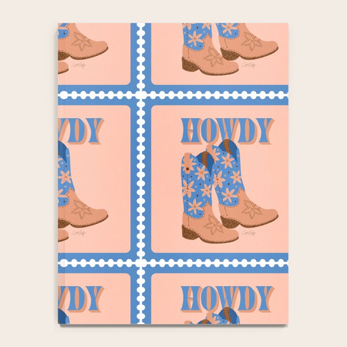 Howdy Cowgirl - Blue & Peach Notebook Gallery Image 4