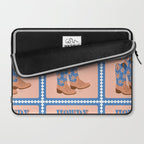 Howdy Cowgirl - Blue & Peach Laptop Sleeve Gallery Image 2