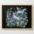 Unicorns Magical Rose Garden Serving Tray Gallery Image 1