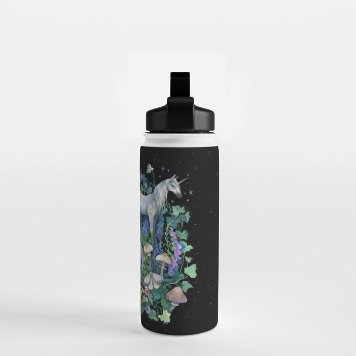 Unicorns Magical Rose Garden Water Bottle Gallery Image 2