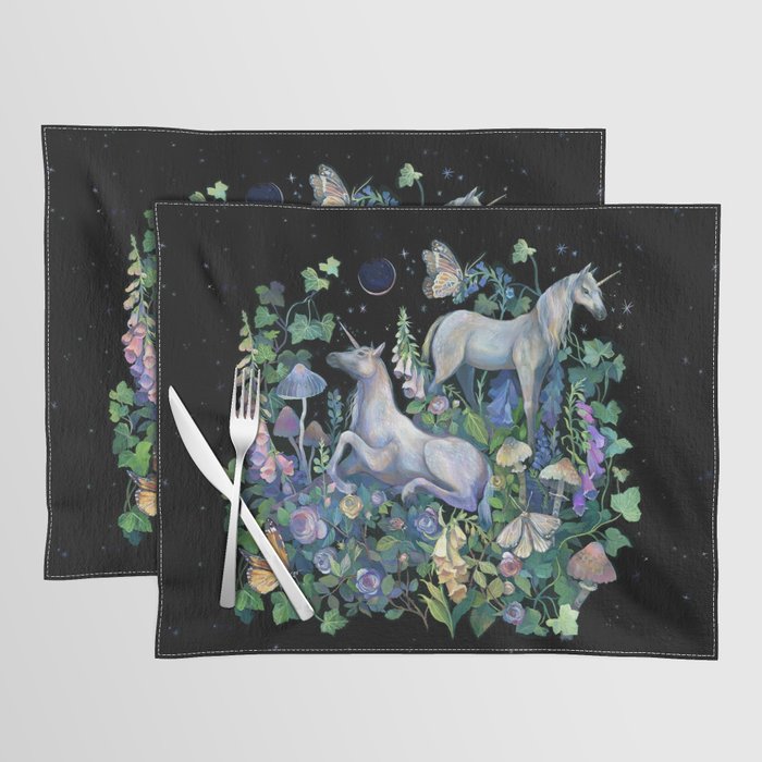 Unicorns Magical Rose Garden Placemat Gallery Image 1