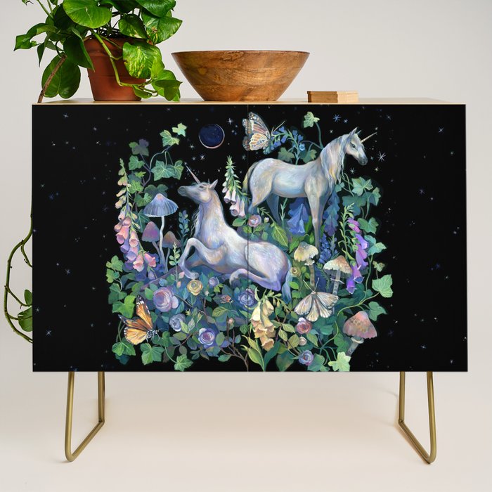 Unicorns Magical Rose Garden Credenza Gallery Image 1