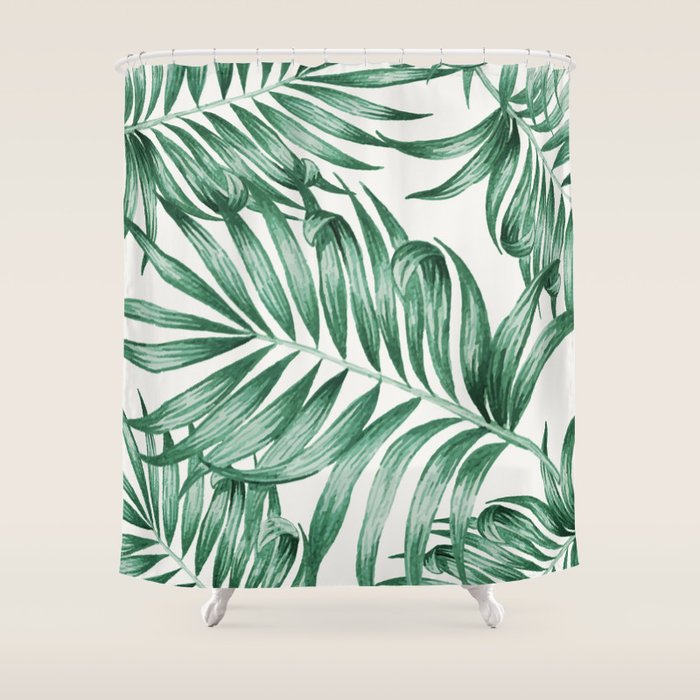 Palm Leaves Shower Curtain Gallery Image 1