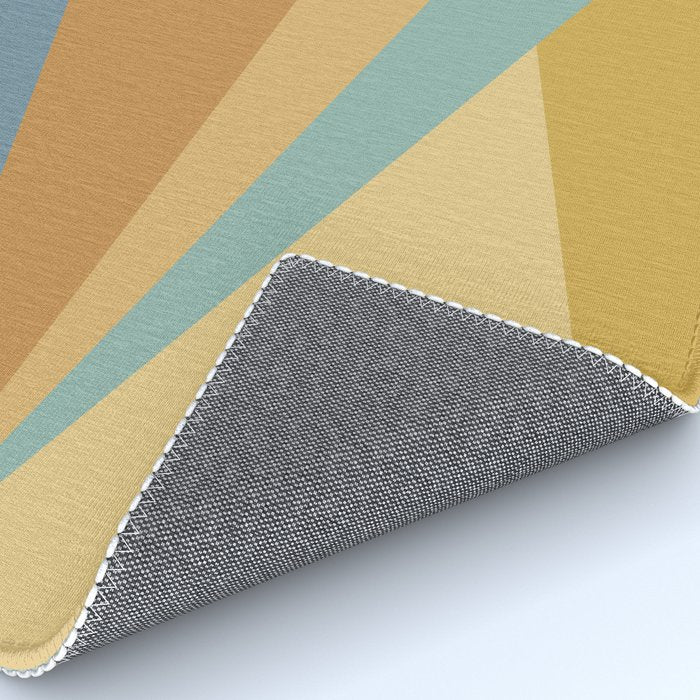 Geometric Triangles XIII Retro Summer Rug Gallery Image 4
