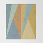 Geometric Triangles XIII Retro Summer Throw Blanket Gallery Image 2