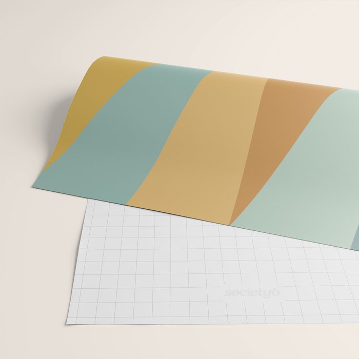 Geometric Triangles XIII Retro Summer Wrapping Paper Gallery Image 2