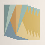 Geometric Triangles XIII Retro Summer Wrapping Paper Gallery Image 3