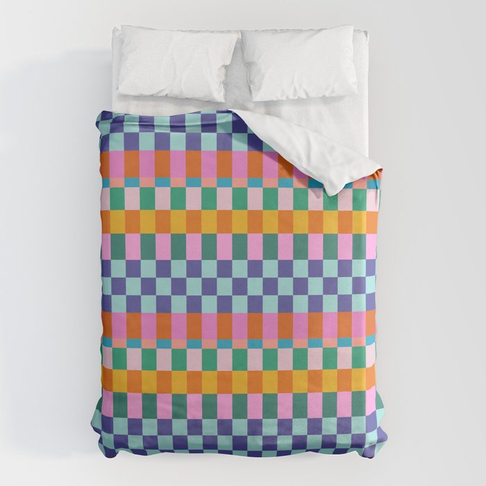 Checkerboard Stripes Duvet Cover Gallery Image 6