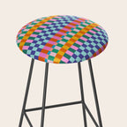 Checkerboard Stripes Stool Gallery Image 2