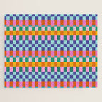 Checkerboard Stripes Jigsaw Puzzle Gallery Image 1