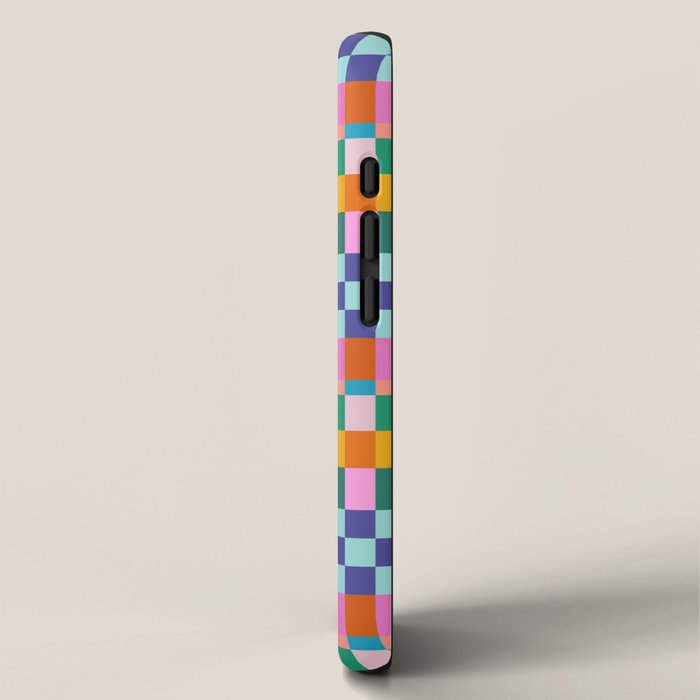 Checkerboard Stripes iPhone Case Gallery Image 2