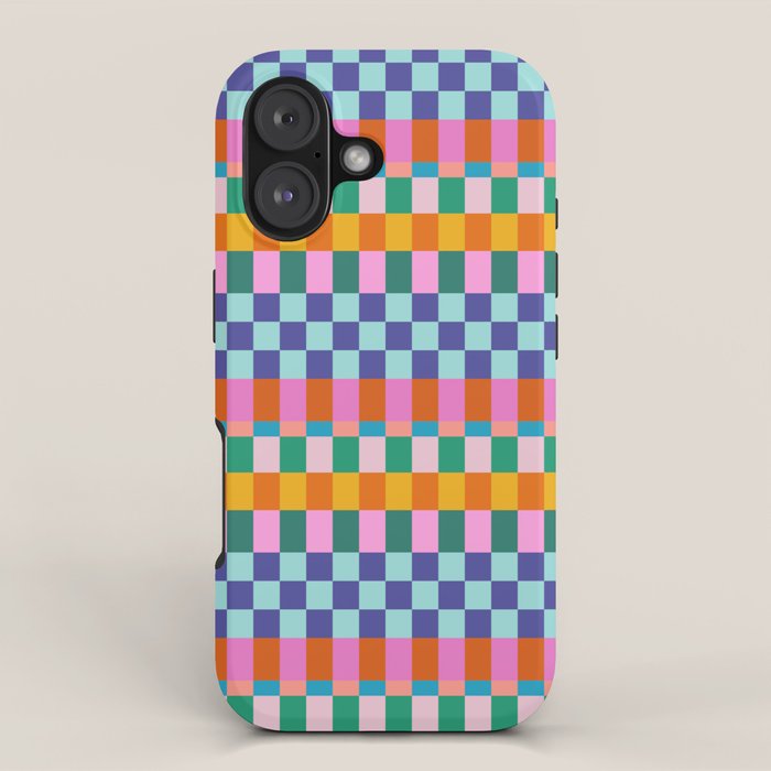 Checkerboard Stripes iPhone Case Gallery Image 1