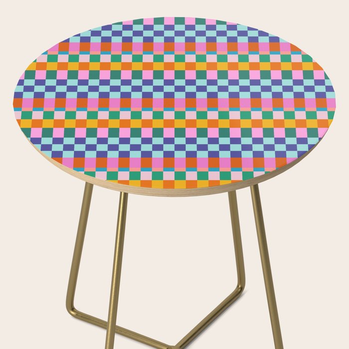 Checkerboard Stripes Side Table Gallery Image 2