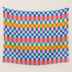 Checkerboard Stripes Wall Tapestry Gallery Image 4
