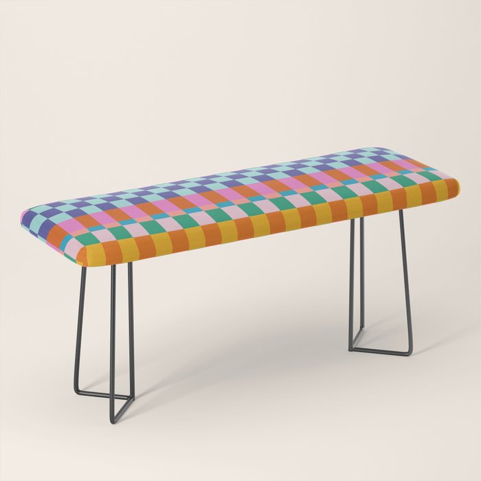 Checkerboard Stripes Bench Gallery Image 1