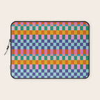 Checkerboard Stripes Laptop Sleeve Gallery Image 1