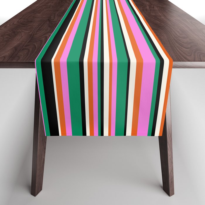 Classic Stripes XIV - Bold Retro Table Runner Gallery Image 1