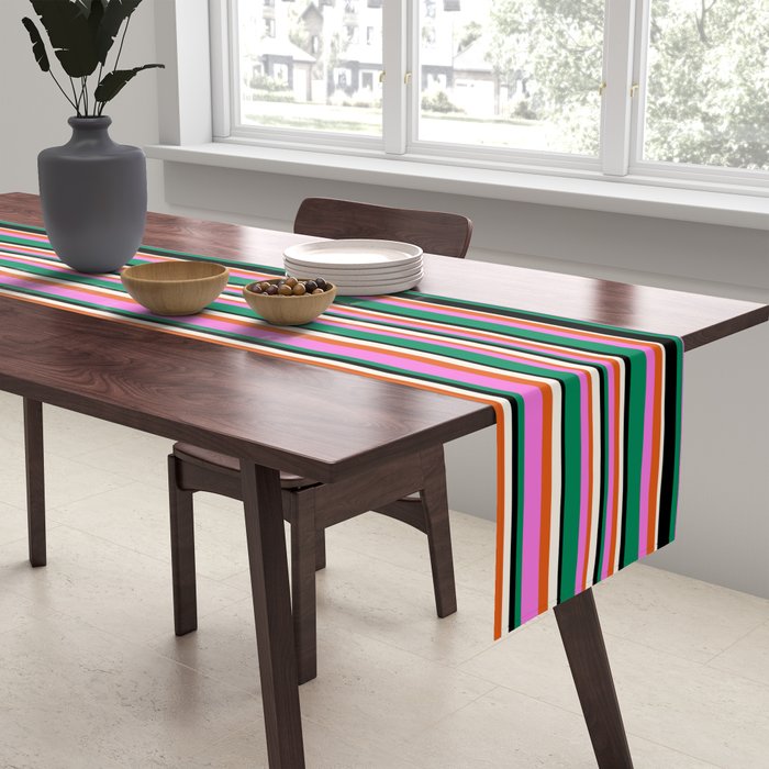Classic Stripes XIV - Bold Retro Table Runner Gallery Image 2