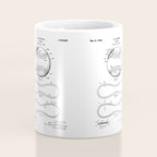 Baseball Patent - Softball Art - Black Chalkboard Coffee Mug Gallery Image 4