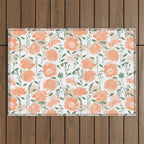 Modern floral blooms PGM5 Outdoor Rug Gallery Image 1