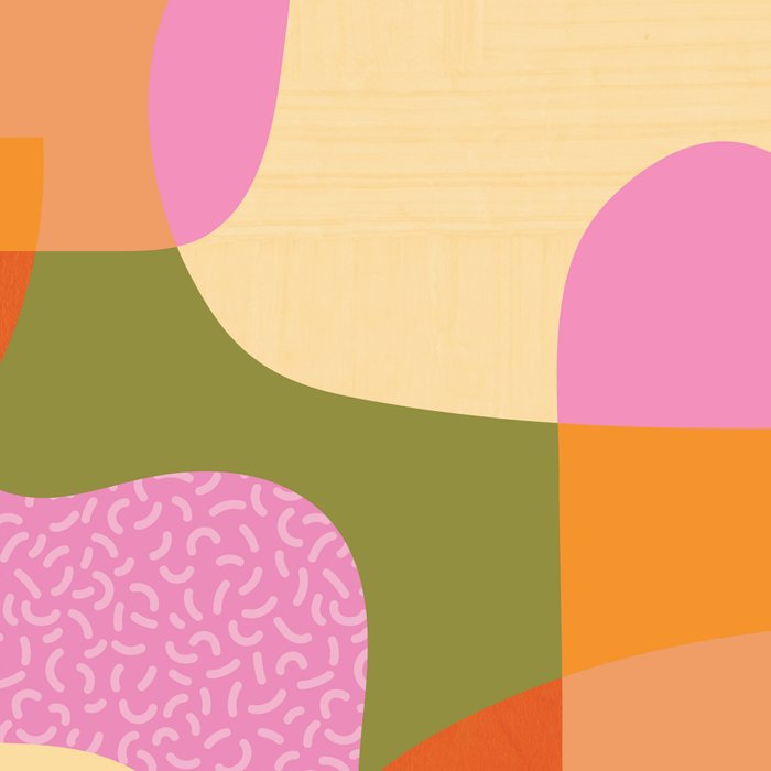 Bright Color Block Shapes Coffee Mug Gallery Image 2