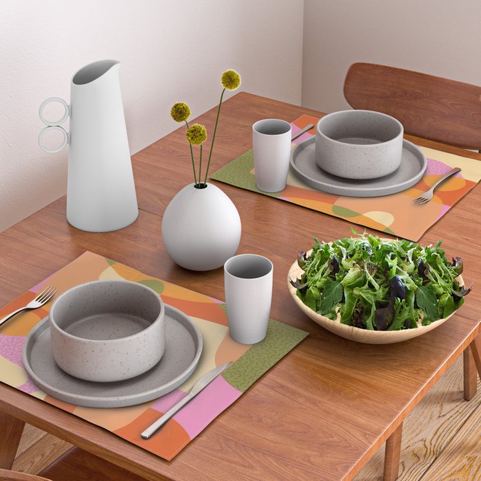 Bright Color Block Shapes Placemat Gallery Image 2