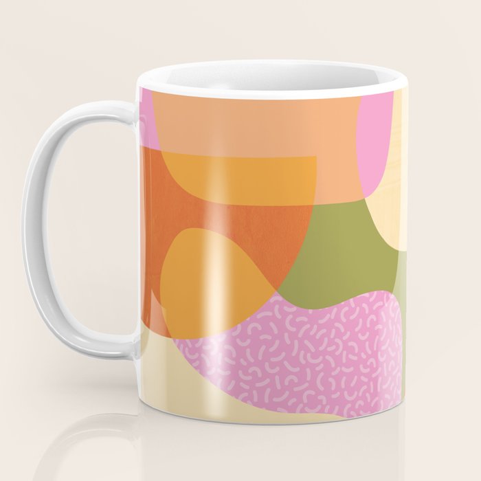 Bright Color Block Shapes Coffee Mug Gallery Image 3