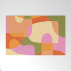 Bright Color Block Shapes Welcome Mat Gallery Image 1