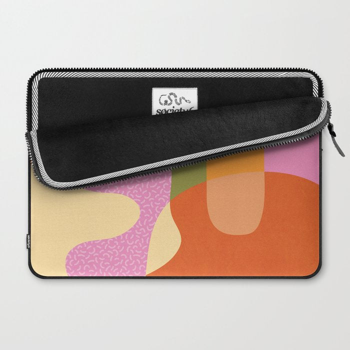 Bright Color Block Shapes Laptop Sleeve Gallery Image 2