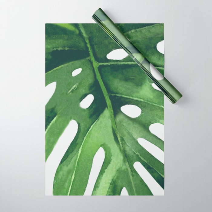Monstera Leaf Wrapping Paper Gallery Image 1