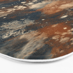Earth watercolor splashes Bath Mat Gallery Image 3