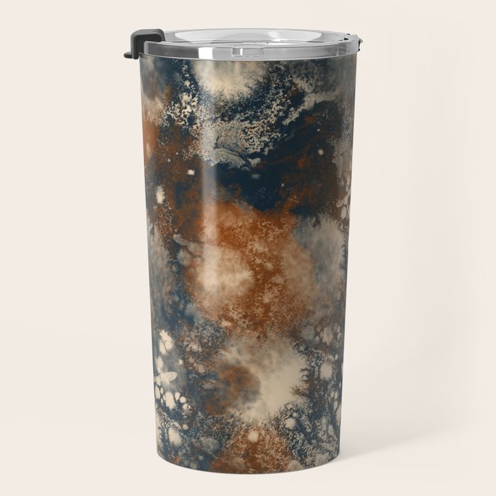 Earth watercolor splashes Travel Mug Gallery Image 3