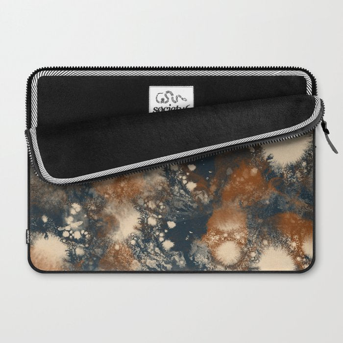 Earth watercolor splashes Laptop Sleeve Gallery Image 2