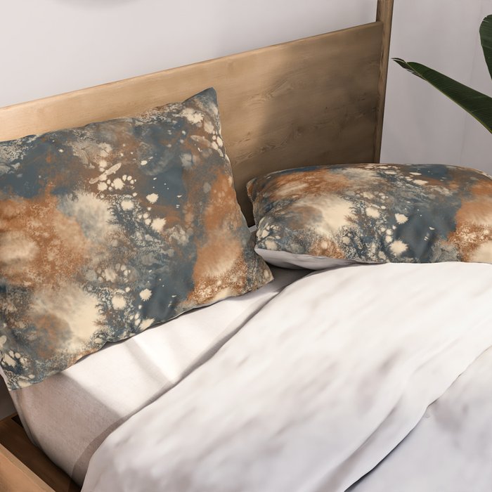 Earth watercolor splashes Pillow Sham Gallery Image 2