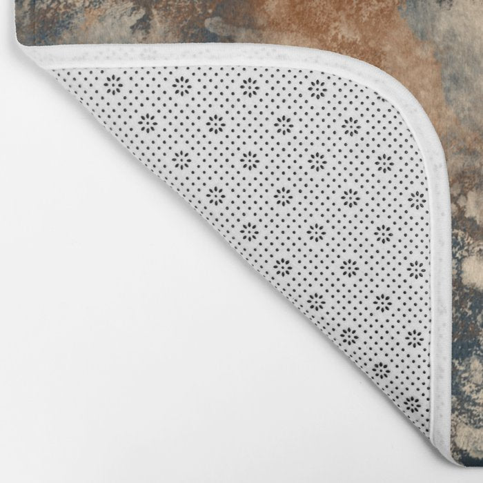 Earth watercolor splashes Bath Mat Gallery Image 2