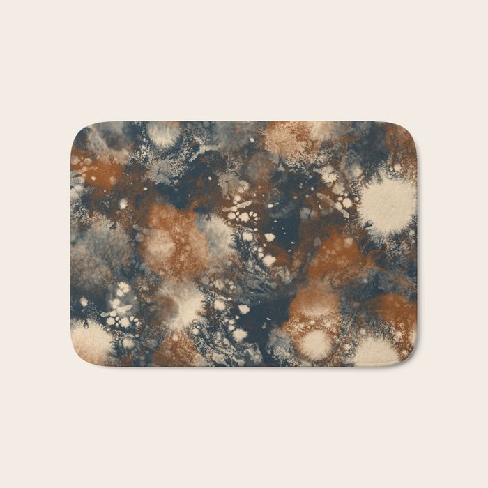 Earth watercolor splashes Bath Mat Gallery Image 1